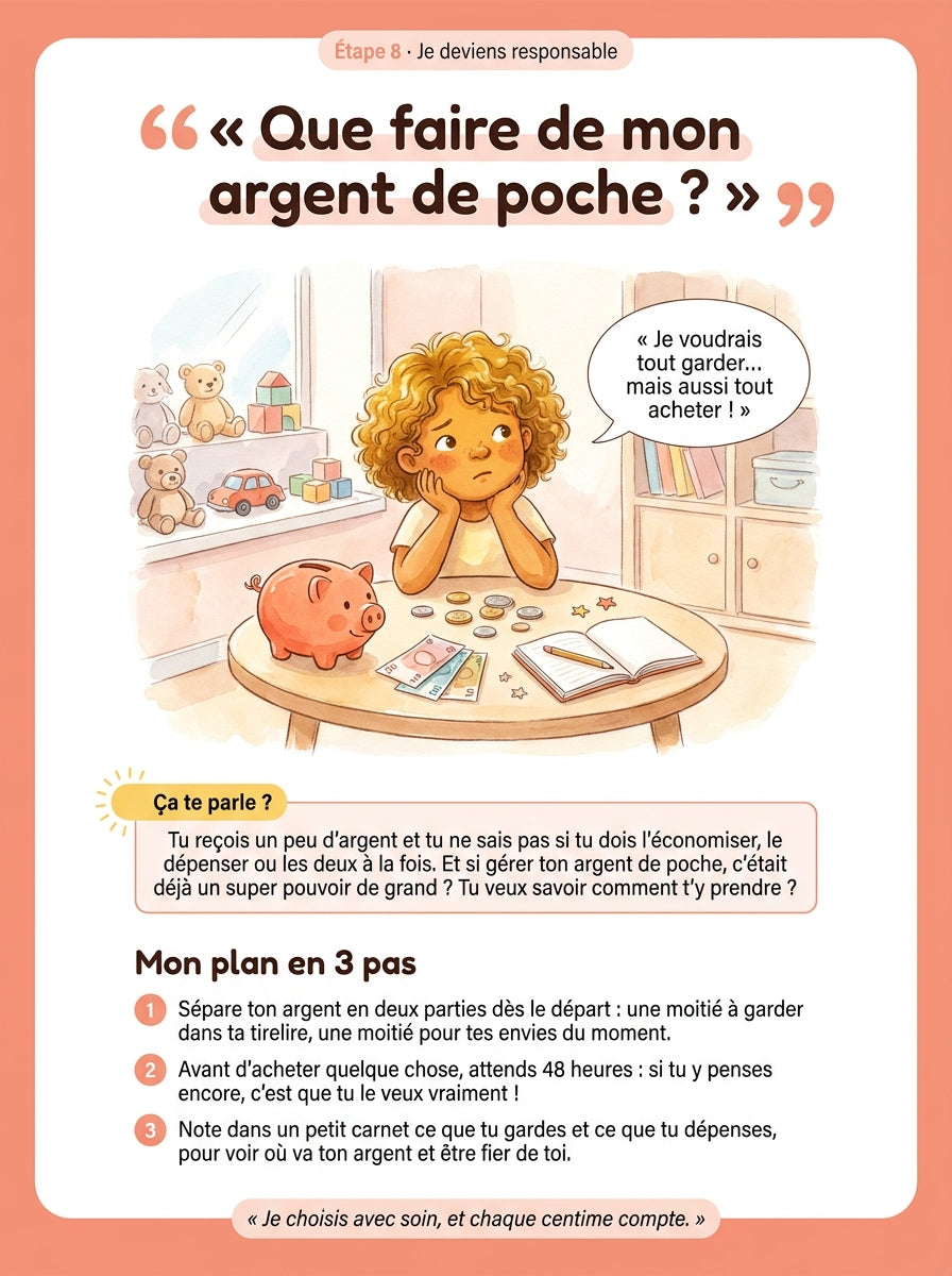 Une page du livre Je Gère !